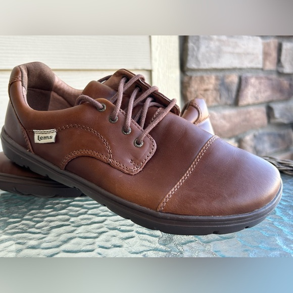 New! Mens LEMS (Boulder, Col) Nine2Five Leather Minimalist Casual Shoes sz 8.5 - Picture 2 of 12